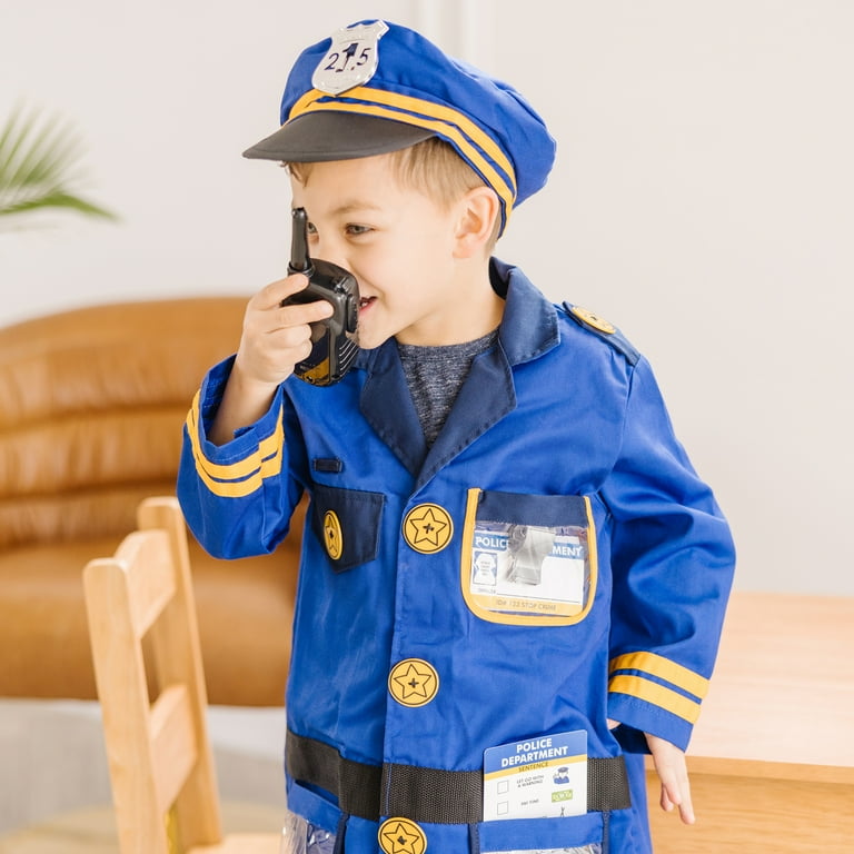 Melissa & Doug Police Officer Role Play Costume Dress-Up Set (8pc)