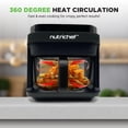 thumbnail image 4 of Air Fryer Nutrichef, 5.8 cuartos de galón, 8 en 1, preestablecida, 1200 W, negra, 4 of 7