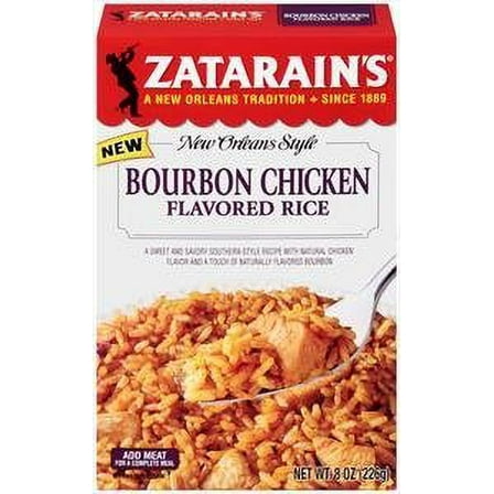 Zatarain's Bourbon Chicken Flavored Rice 8 KKS1 oz ( 3 Pack)