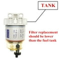 thumbnail image 2 of iFJF R12T Fuel Water Separator Marine 120AT NPT ZG1/4-19 Automotive Parts with Fitting -Complete Combo Filter Diesel Engine(Includes 2 fittings,2 plugs), 2 of 5