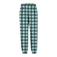 thumbnail image 7 of Frostluinai Plaid Sweatpants for Kids 3-15Y High Waist Flannel Print Joggers Baggy Cinch Botton Running Pants Casual Athletic Pants with Pocket, 7 of 7