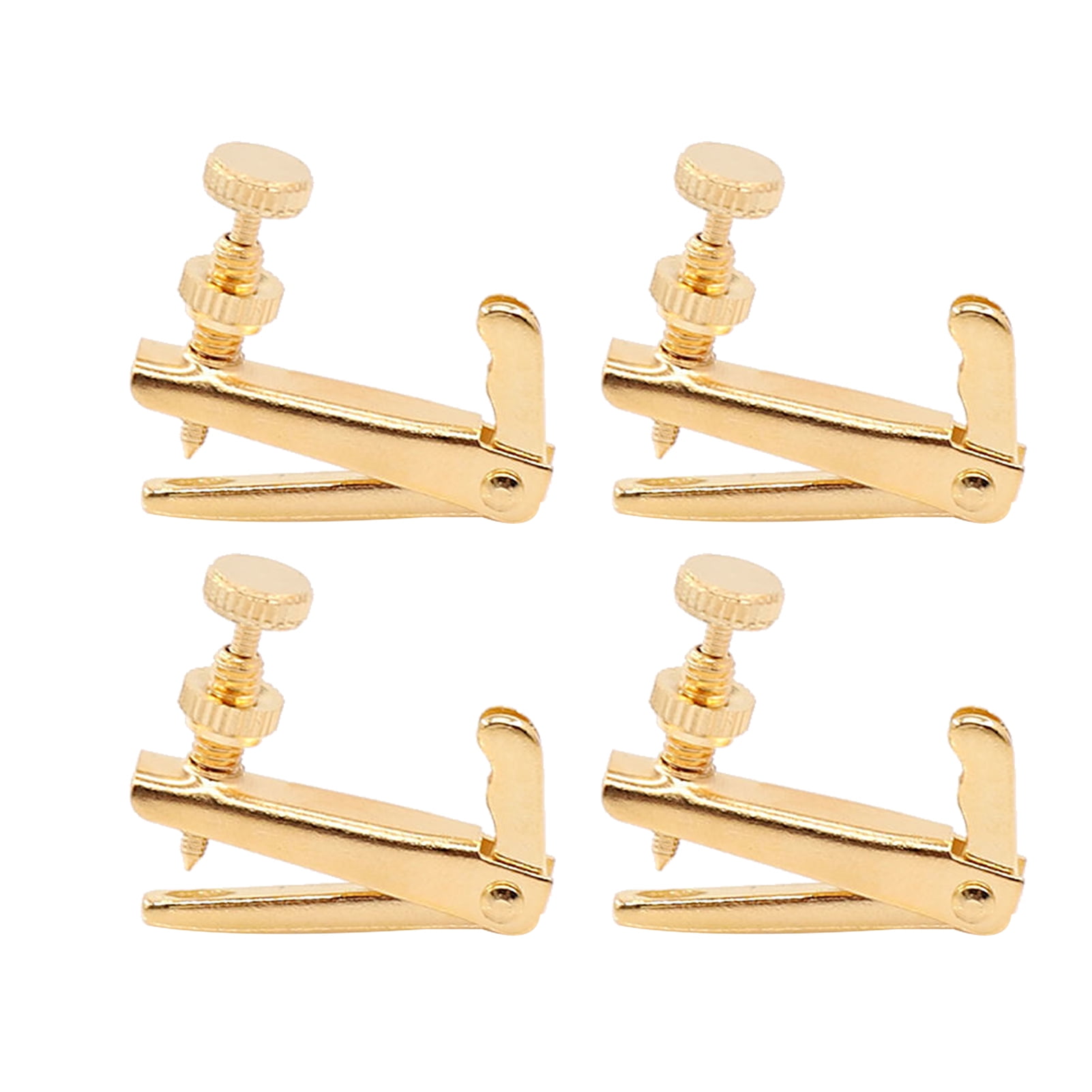Dcenta 4 PCS Violin Fine Tuners for 1/2 Violin Alloy String Adjuster