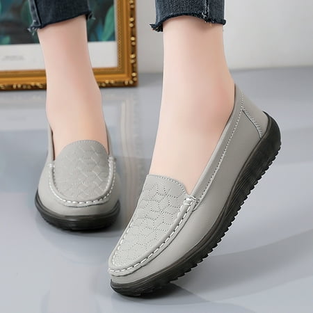 

Women‘s Lightweight & Comfortable Loafers Solid Color Soft Sole Flat Shoes Casual Slip On Shoes