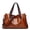 KLM6437-Brown, variant on Tote Bag for Women Leather Shoulder Bags Fashion Hobo Bags Large Purse and Handbags with Adjustable Shoulder Strap