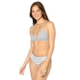 thumbnail image 2 of fresh collection by Fruit of the Loom Women's Cotton Triangle Bralette and Bikini Underwear Set, 2 of 8