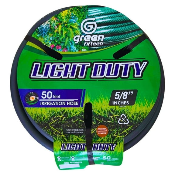 Greenfifteen 5/8 x 50 Ft LIGTH DUTY Garden Hose