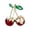 Green zircon cherry, variant on Sparkling Fruit Cherries Pin Brooch Lustrous Green Cubic Zircon Cherries Brooch Pin Adornment for Fashion Enthusiasts