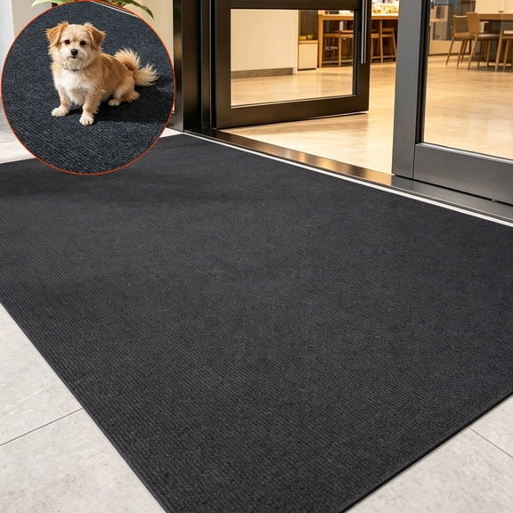 OVYEOFR 3' x 5' Front Door Mat, Indoor Outdoor Commercial Floor Entrance Mat with Rubber Backing, Welcome Mat for Entryway, Patio, Home