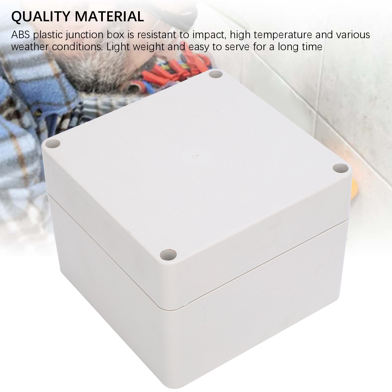 Junction Box, Non Slip IP65 Water Proof Project Box Rusts Proof  For Electronics