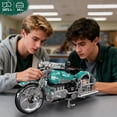 thumbnail image 2 of American Cruiser Motorcycle Building Set, MOC Classic Motorbike Model Kit for Display, Collectible Gift for Adult (1971 Pcs), 2 of 7
