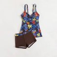 thumbnail image 2 of Bikini sólido con correa para mujer, Bikini con escote en V profundo, cómodo traje de baño dividido, traje de baño de dos piezas OAVQHLG3B Store lin121212, 2 of 4