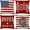 2 Flag Flag, variant on 4 Pack Independence Day Pillow Covers 16 x 16 Inch 4th of July American Flag Throw Pillow Case Memorial Day Patriotic Star America Freedom Decor Cushion Case for Home Couch Sofa Bed