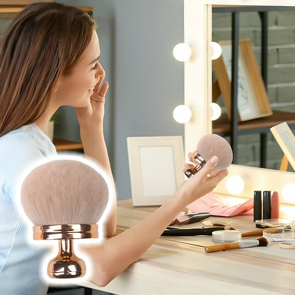 RAGUPEL Extra Large Body Makeup Brush for Leg Makeup & Bronzer, Sunscreen Brush Applicator, 3 Inch Wide Foundation Brush, Oval Face Makeup Brush with Drawstring Bag