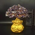 thumbnail image 4 of Feng Shui Money Wealth Tree Yellow Citrine Amethyst Crystal Gem Spiritual Lucky, 4 of 11
