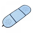 thumbnail image 1 of Toalla absorbente de microfibra para perros y gatos, de secado rápido, con bolsillos para las manos, para perros medianos y grandes, 25 x 9 pulgadas, 1 of 8