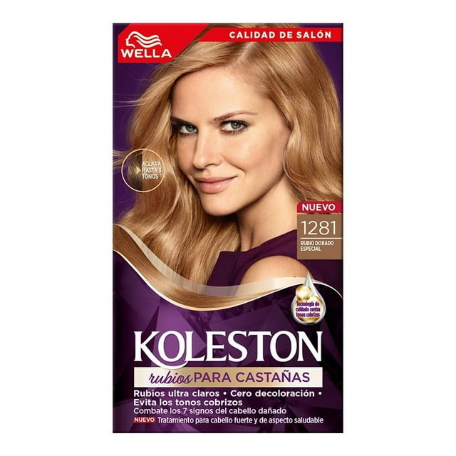 Tinte para cabello Koleston 1281 rubio dorado especial