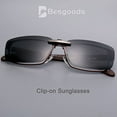 thumbnail image 2 of Besgoods Polarized Clip-on Sunglasses Lenses Glasses Unbreakable Driving Fishing Outdoor Sport Travelling New (Black), 2 of 3