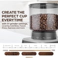 thumbnail image 2 of Zulay Kitchen Burr Coffee Grinder with 51 Grinder Settings Electric Coffee Bean Grinder, Holds 12.5oz Coffee Beans, 2 of 7
