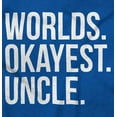 thumbnail image 2 of Worlds Okayest Uncle Niece Nephew Fun Mens Big & Tall Graphic Tank Top Brisco Brands 2X, 2 of 5