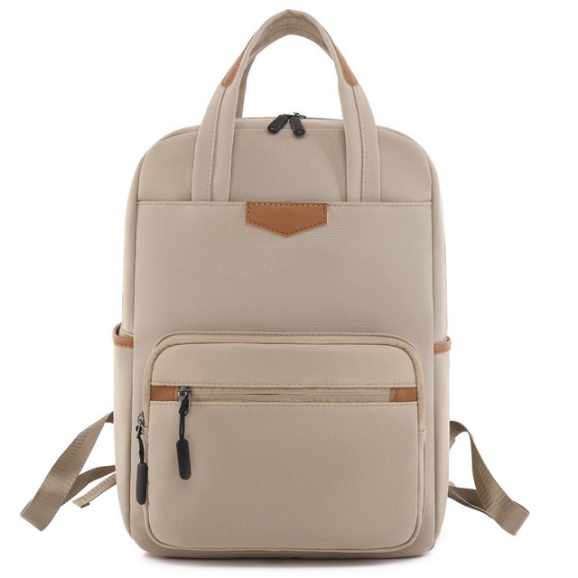 Mochila Mujer Tela Oxford Informal Mochila Escolar Para Estudiantes 1380 Caqui