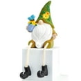 thumbnail image 2 of Gnome Shelf Sitter With Flower Seasonal Decor - Green, 2 of 5
