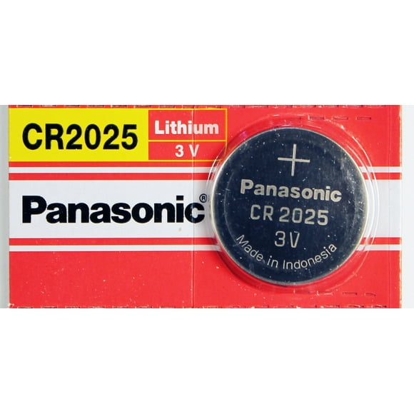 Panasonic CR2025 Pile à Pièces au Lithium 3 V - Bande de Déchirement de 5 Pcs