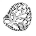 thumbnail image 4 of Women's Tree of Life Ring 925 Sterling Silver Bali Rope Band Jewelry Female Male Unisex Size 9, 4 of 4