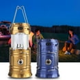 thumbnail image 3 of Generic Solar-Powered Camping Lantern with Dual Charging, Portable LED Flashlight for Outdoor Adventures, Waterproof Design, 1600mAh Battery, 110-220V US Plug, Blue, 3 of 6