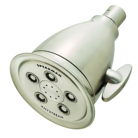 Speakman Hotel Anystream High Pressure 2.5 GPM Adjustable Shower Head, Brushed (Best Speakman Shower Head)