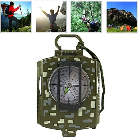 Elbourn 1 Pack Military Lensatic Sighting Compass Waterproof for Outdoor Activities