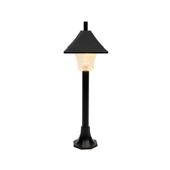 Mini Street Lamp Figurine LED Small Scene Light for Micro Landscape Desktop Fairy Garden Decoration