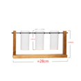 thumbnail image 4 of Florero de tubo de vidrio, con soporte de madera, contenedor, , terrario, propagación para boda, hogar, decoración de escritorio Colco florero claro, 4 of 8