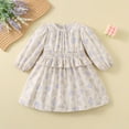 thumbnail image 2 of Toddler Girls Dresses Pureborn Baby Short Long Sleeve Dress Size 2-3T, 2 of 8