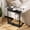 Black, variant on COSIEST Folding C Shaped Metal Sofa End Table,Foldable 27.5'' TV Tray Table