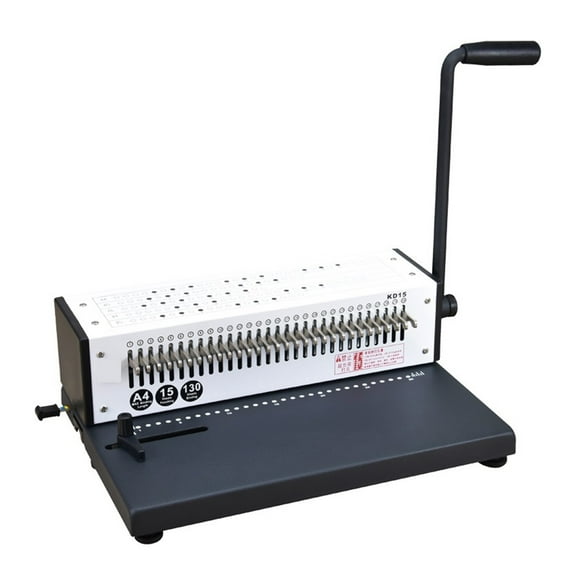 30 Holes Loose-Leaf Punching Binding Machine KD15 A4/B5/A5 Hole Puncher Portable, For Office, School, Business ,Easy to Operate