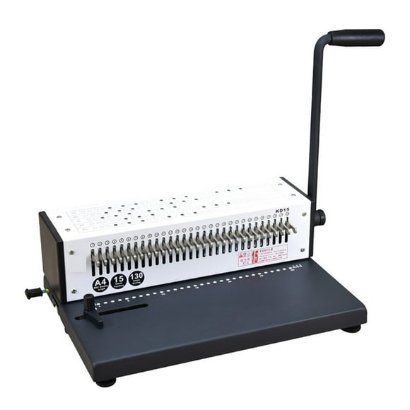 30 Holes Loose-Leaf Punching Binding Machine KD15 A4/B5/A5 Hole Puncher Portable, For Office, School, Business ,Pinpoint Punching