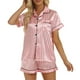 thumbnail image 1 of Conjunto de Pijama Nikou de Manga Corta para Mujer Rayas Rosas L, 1 of 6