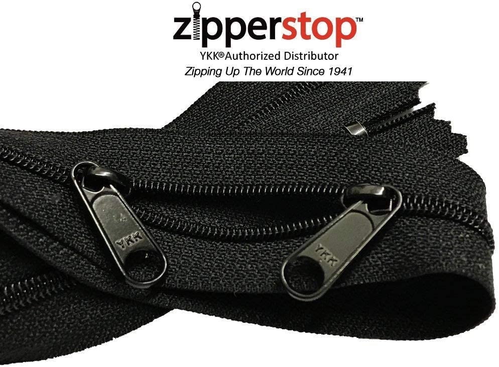Double Slide Zipper YKK 4.5 Coil with Two Long Pull Head to Head