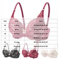 thumbnail image 4 of PNTUTB Women's Lace Lingerie Wireless Comfortable Breathable Everyday Bra Adjustable Side-Smoothing Underwear Pushing-Up Anti-Sagging Bras, 4 of 7