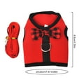 thumbnail image 4 of Rabbit Harness Leash Set Adjustable Breathable Mesh Bunny Vest Rabbit Leash, 4 of 10