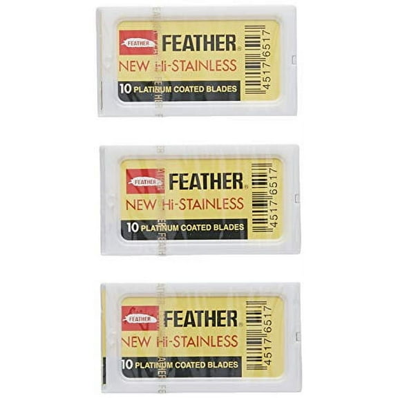 Feather Double Edge Safety Razor Blades 30 Count