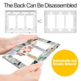 thumbnail image 4 of Yayeee Rocker Switch Wall Plate 1-Gang 4.6"x2.9" Home Decorative Outlet Cover, Green Floral Pattern, 4 of 6