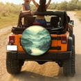 thumbnail image 3 of KAKALAD Landscape Mountains Spare Tire Cover Universal Vehicle Accessories Buckle Car Tools 15”in, 3 of 6