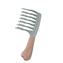 ACDANC Wide Tooth Comb for Curls, Detangling Comb with Double Row Wavy Tooth for Curly/Wavy/Thick/Long/Wet & Dry Hair, Hair Brush Large Tooth Shower Hair Comb for Women, Girls, Men