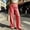 Red, variant on Women's Straight Leg Pants Baeitkot Women's Fashion Printed Elastic Waist Casual Pocket Straight Leg Pants Purple L