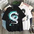 thumbnail image 4 of Anime My Neighbor Totoro Pattern Loose Round Neck Short Sleeve Women's T-Shirtpangjing, 4 of 4