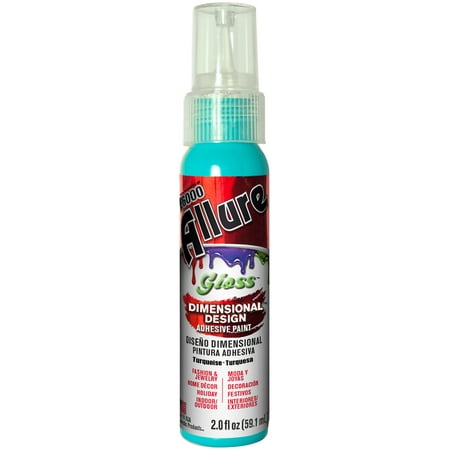 - Allure Gloss Dimensional Design Adhesive Paint 2oz-Turquoise
