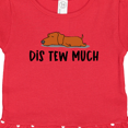 thumbnail image 3 of Inktastic Napping Dis Tew Much Daschund Weiner Dog Brown Gift Baby Girl Dress, 3 of 4