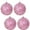 Cabernet Pink & Silver Multicolor Glitz, variant on Christmas By Krebs Ornament, Commercial Grade Indoor and Outdoor Shatterproof Plastic, Water Resistant Ball Ornament Decorations (Black Glitter, 6 inch (150mm))