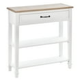 thumbnail image 1 of HOMCOM Table Console, Table d'Entrée Moderne avec Tiroir et 2 Étagères, 1 of 10